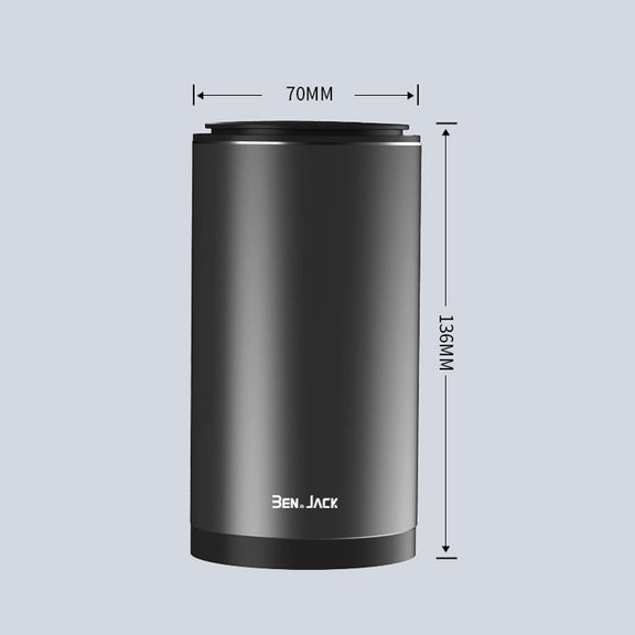 BEN.JACK Car Trash Can Multi-Function Storage Box In Car(Silver With 35 Garbage Bags)