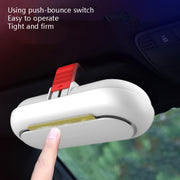 Car Glasses Case Multi-Function Automobile Inner Visor Storage Card(Black)