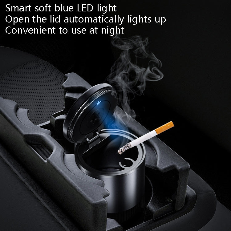 BEN.JACK Ashtray With Cover Personality Multi-Function Universal Car Ashtray(Red)