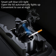 BEN.JACK Ashtray With Cover Personality Multi-Function Universal Car Ashtray(Red)
