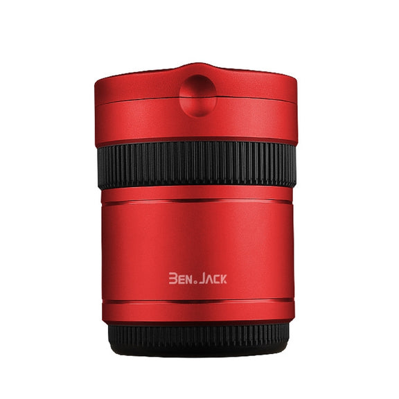 BEN.JACK Ashtray With Cover Personality Multi-Function Universal Car Ashtray(Red)