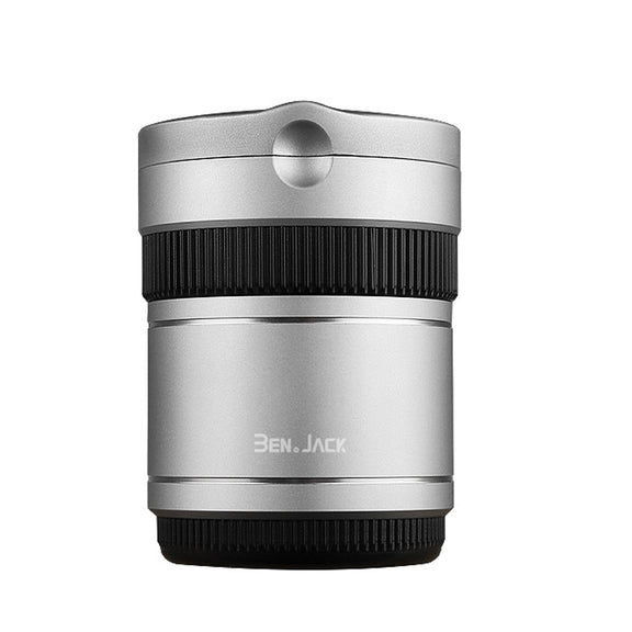 BEN.JACK Ashtray With Cover Personality Multi-Function Universal Car Ashtray(Silver)