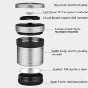 BEN.JACK Ashtray With Cover Personality Multi-Function Universal Car Ashtray(Dark Gray)