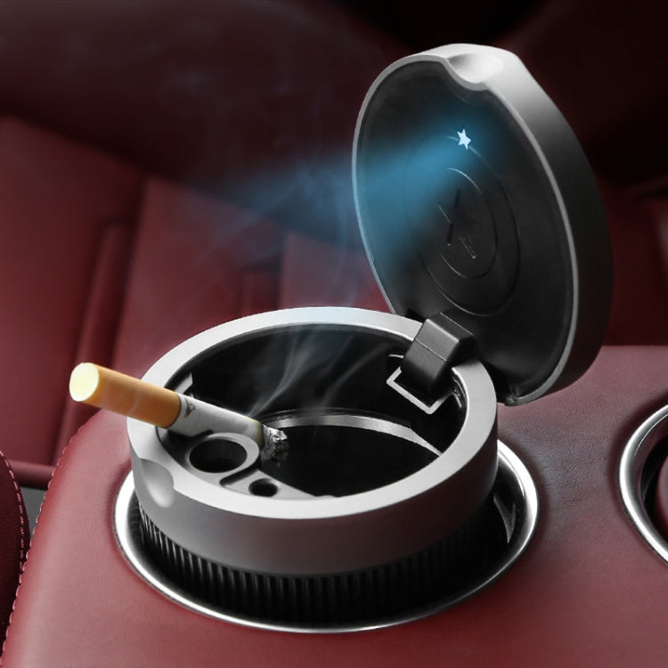BEN.JACK Ashtray With Cover Personality Multi-Function Universal Car Ashtray(Dark Gray)