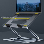 Oatsbasf Z08 Metal Notebook Support Adjustable Desktop Increase Notebook Stand(Gray)