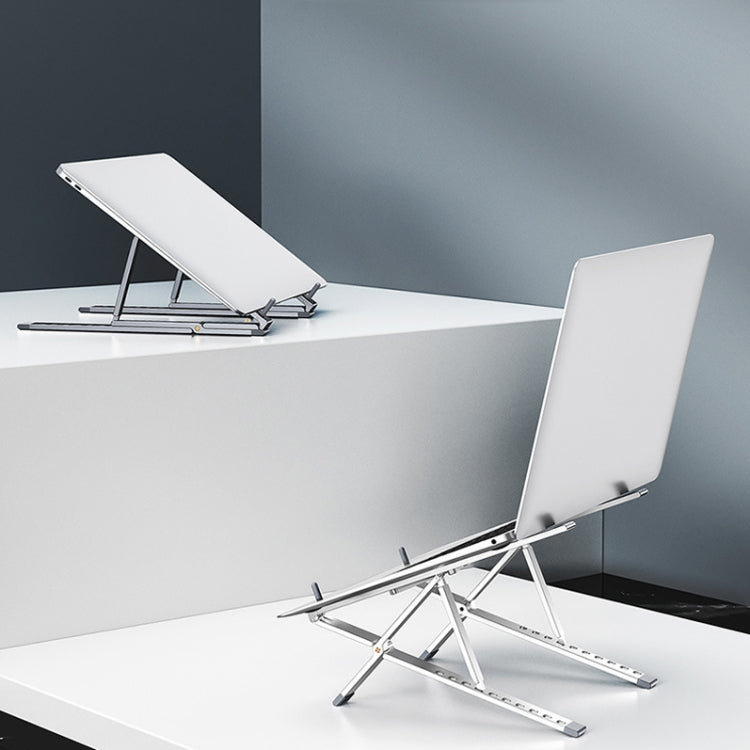 Oatsbasf Z02 Laptop Increasing Cooling Bracket Aluminum Alloy Desktop Adjustable Bracket(Silver)