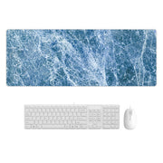 300x800x5mm Marbling Wear-Resistant Rubber Mouse Pad(Blue Marble)