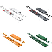 Oatsbasf 03083 Portable Multi-Function Micro USB + USB-C / Type-C + 8 Pin 3 in 1 Charging Cable(Orange)