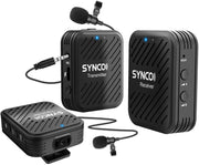 SYNCO Engragal  Wireless Microphone System 2.4GHz Interview Lavalier Lapel Mic Receiver Kit For Phones DSLR Tablet Camcorder,Configuration G1 (A2)