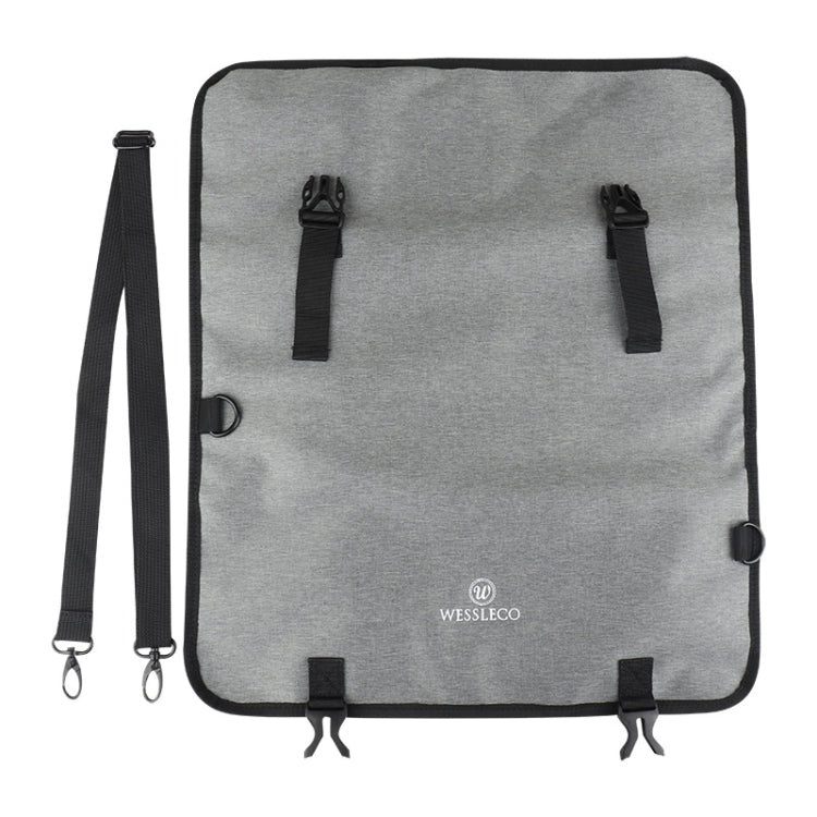 WESSLECO Chef Knife Tool Storage Bag Oxford Cloth Knife Bag(Gray)