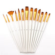 Zhu Ting Student Nylon Wool Multifunctional Watercolor Brush(13 PCS/Set Pearl White) - Art Supplies by PMC TechLife | Online Shopping South Africa | PMC TechLife