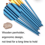 Zhu Ting Student Nylon Wool Multifunctional Watercolor Brush(13 PCS/Set Pearl White)