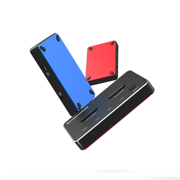 Blueendless M.2 Double Disk Mobile Hard Disk Base SATA / NVME Solid State Hard Disk Box, Colour: M.2 SATA (Gray + Blue)