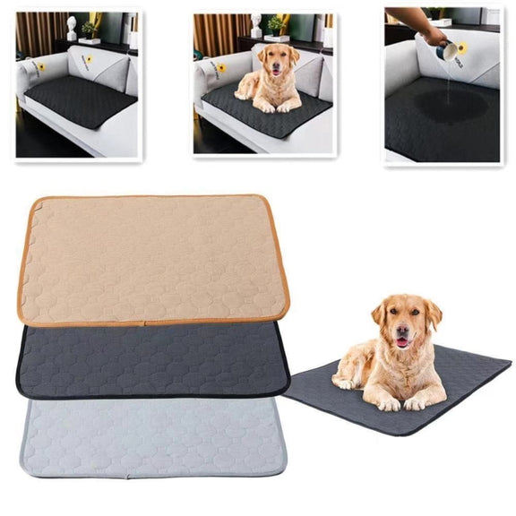 60x45cm Car Pet Injection Pad Water-resistant Pad Cat Dog Sofa Water-resistant Diapholic Carpet Water Absorbing Pad(Light Grey)