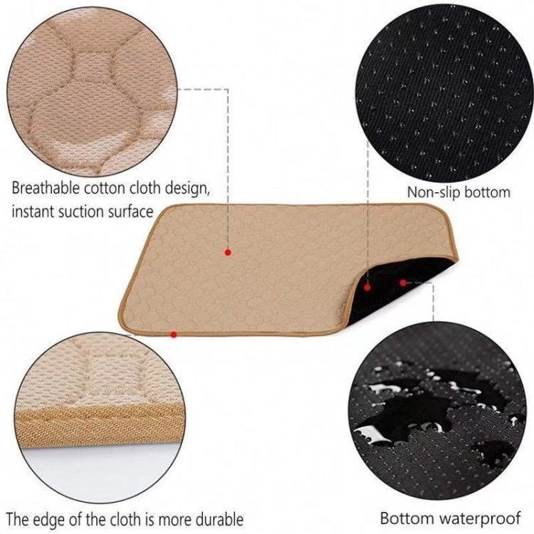 60x45cm Car Pet Injection Pad Water-resistant Pad Cat Dog Sofa Water-resistant Diapholic Carpet Water Absorbing Pad(Light Grey)
