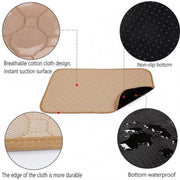 60x45cm Car Pet Injection Pad Water-resistant Pad Cat Dog Sofa Water-resistant Diapholic Carpet Water Absorbing Pad(Light Grey)
