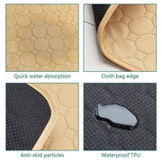 60x45cm Car Pet Injection Pad Water-resistant Pad Cat Dog Sofa Water-resistant Diapholic Carpet Water Absorbing Pad(Light Grey)