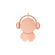 Y01 Metal Musician Car Cartoon Style U Disk, Capacity: 8GB(Rose Gold) - USB Flash Drives by PMc TechLife | Online Shopping South Africa | PMc TechLife | Buy Now Pay Later Mobicred