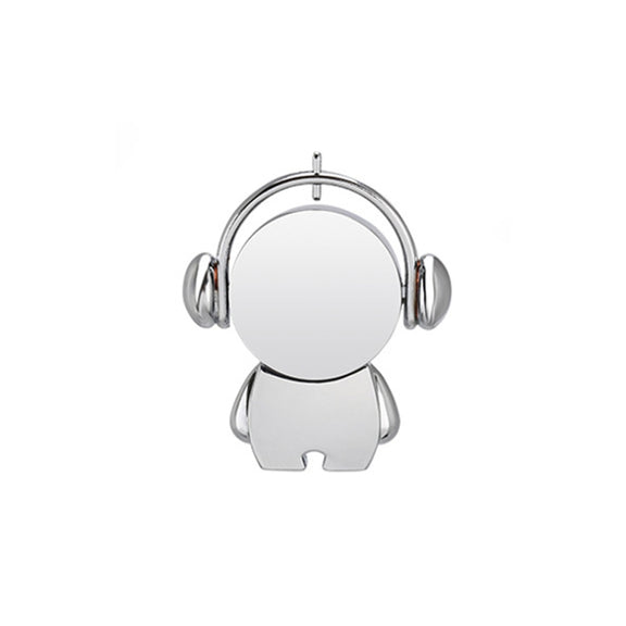 Y01 Metal Musician Car Cartoon Style U Disk, Capacity: 64GB(Silver)