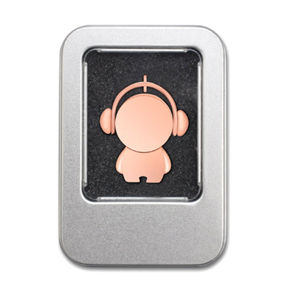 Y01 Metal Musician Car Cartoon Style U Disk, Capacity: 64GB(Silver)