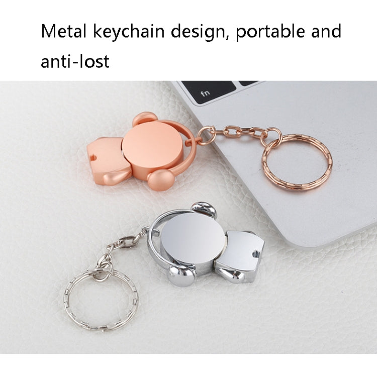 Y01 Metal Musician Car Cartoon Style U Disk, Capacity: 64GB(Silver)