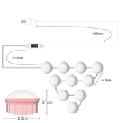 LED Makeup Lamp Mirror Front Beauty Fill Light Hand Sweep Sensation Lamp, Power source: 14 Bulbs