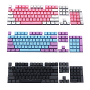 104-Keys Two-Color Mold Transparent PBT Keycap Mechanical Keyboard(Dark Grey)