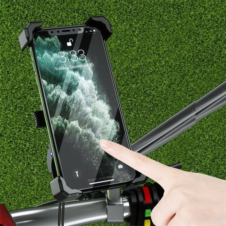 Kewig Motorcycle Outdoor Riding Four-Claw Fixed Mobile Phone Bracket QC3.0 Fast Charging Water-resistant Holder(M11-B)