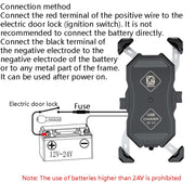 Kewig Motorcycle Outdoor Riding Four-Claw Fixed Mobile Phone Bracket QC3.0 Fast Charging Water-resistant Holder(M11-B)