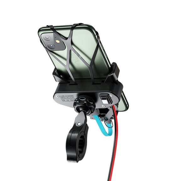 M10 2.4A Charging Version Kewig Motorcycle Electric Car Mobile Phone Navigation Water-resistant Bracket