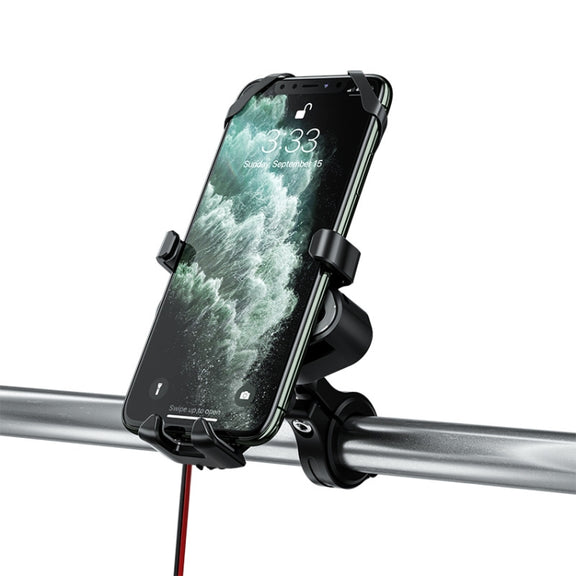 M10 2.4A Charging Version Kewig Motorcycle Electric Car Mobile Phone Navigation Water-resistant Bracket