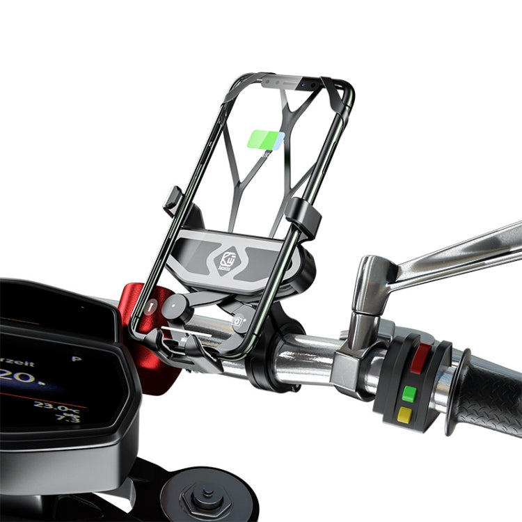 M10 2.4A Charging Version Kewig Motorcycle Electric Car Mobile Phone Navigation Water-resistant Bracket