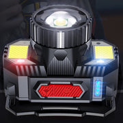 TG-TD009 LED Strong Headlamp Head-Mounted USB Rechargeable Zoom Sensor Headlamp, Colour: White Light