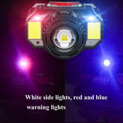 TG-TD009 LED Strong Headlamp Head-Mounted USB Rechargeable Zoom Sensor Headlamp, Colour: White Light