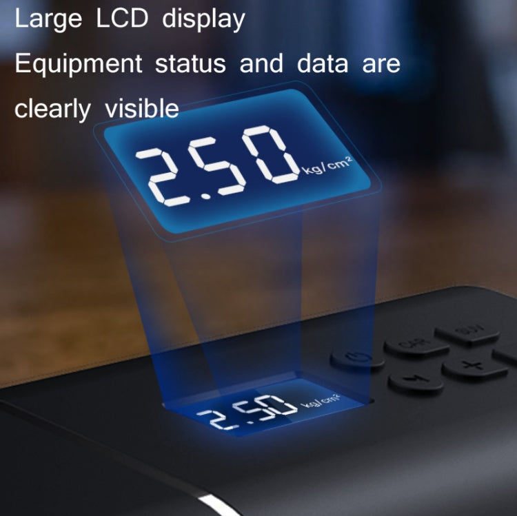 YANTU A31 Car Smart Digital Display Air Pump Electric Portable Tire Pump, Specification��� Wireless Version Black
