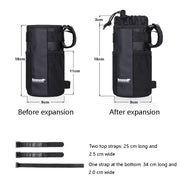 Rhinowalk RK9100B Riding Insulation Water Bottle Bag Portable Bicycle Kettle Tool Package(Black)