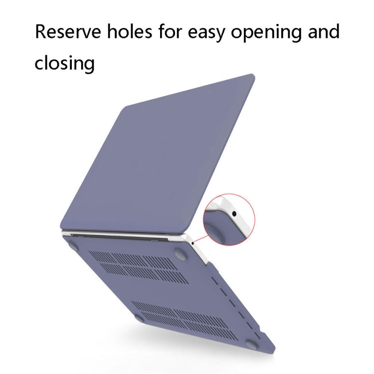 Hollow Style Cream Style Laptop Plastic Protective Case For MacBook Pro 13 A2251 & A2289 & A2338 2020(Tranquil Blue)