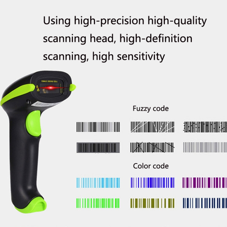 Laser Wireless Scanner Bluetooth Scanner Supermarket Express Scanner, Model: 5100 (433M) One-dimensional Wireless