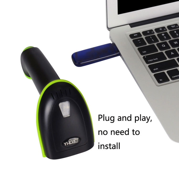 Laser Wireless Scanner Bluetooth Scanner Supermarket Express Scanner, Model: 5100 (433M) One-dimensional Wireless