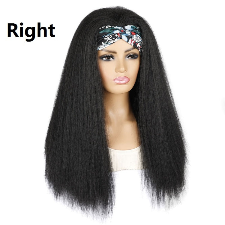 Turban Headband Corn Beard Long Hair Wig Headgear, Color Classification: 18C # G