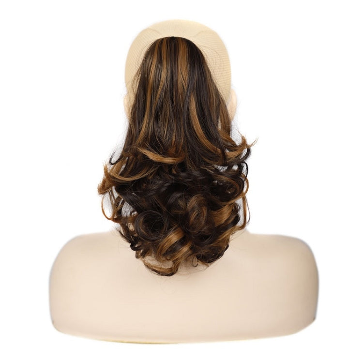 Women Curly Hair Short Ponytail Wig With Shark Clip(4AH27A #)