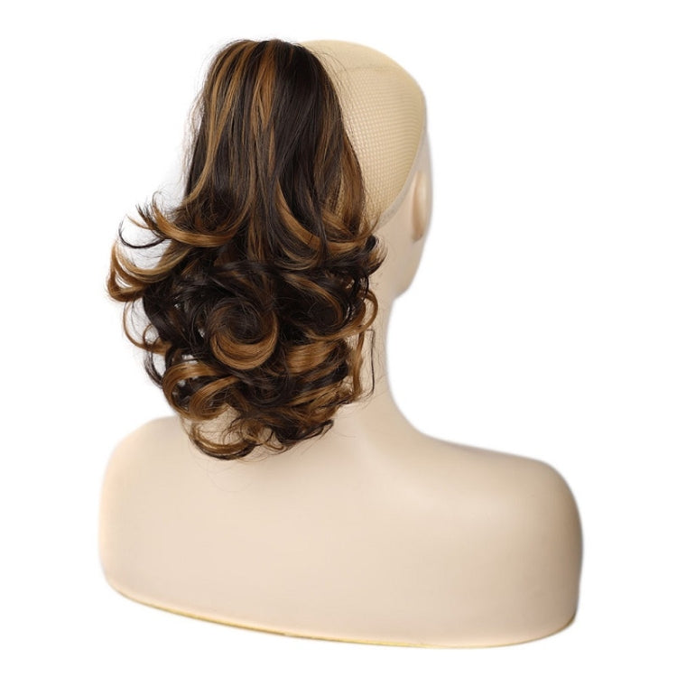 Women Curly Hair Short Ponytail Wig With Shark Clip(4AH27A #)