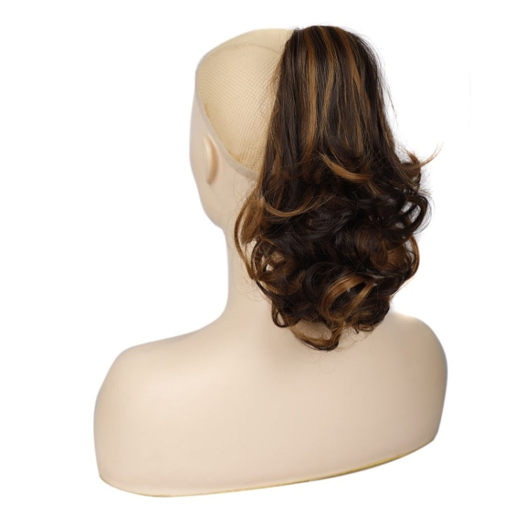 Women Curly Hair Short Ponytail Wig With Shark Clip(22H24 #)