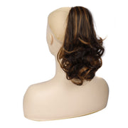 Women Curly Hair Short Ponytail Wig With Shark Clip(22H24 #)