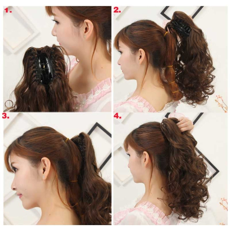 Women Curly Hair Short Ponytail Wig With Shark Clip(4AH27A #)