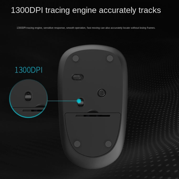 Rapoo M200G 1300 DPI 3 Keys Silent Wireless Mouse(Blue)