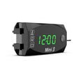 Voltage Clock And Temperature 3 In 1 LED Electronic Meter Large-Screen Digital Display Waterproof And Dustproof Voltmeter(Green Light) - free shipping - PMC TechLife - Order now!