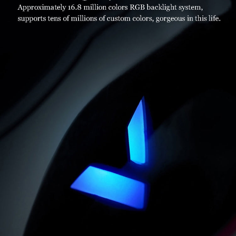 Rapoo VT960 1600 DPI 7 Keys Dual Mode Macro Programmable Symphony RGB Backlit Wireless Gaming Mouse(Black)