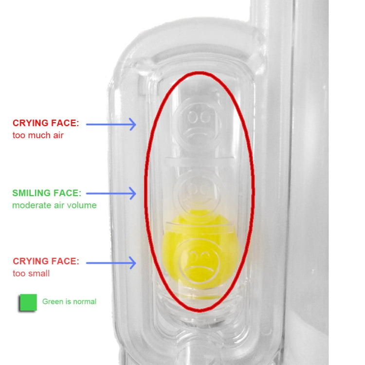 Respiratory Training Device Lung Capacity Training Pulmonary Function Exercise Rehabilitation Device, Specification: Single Ball 3000ml