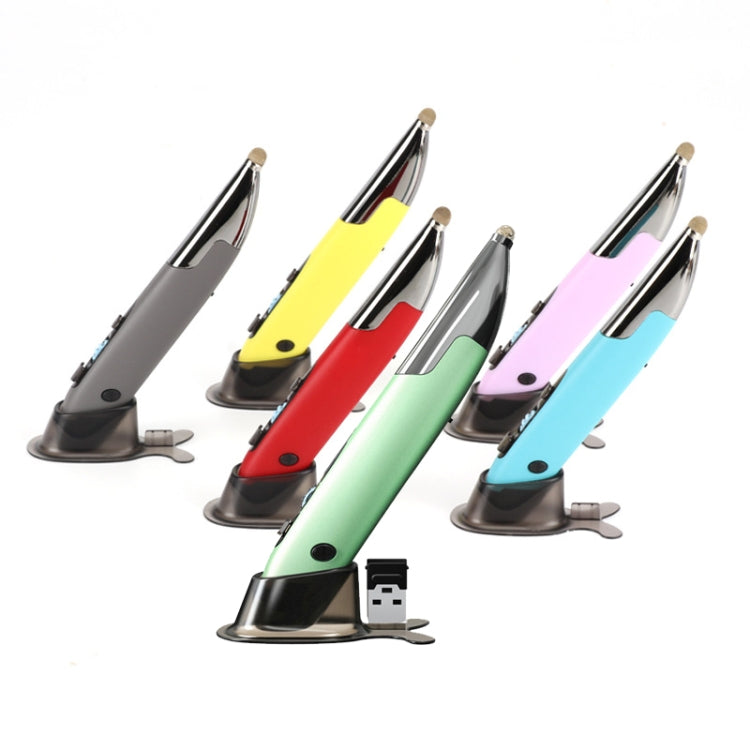 PR-A19 2.4GHz Wireless Charging Bluetooth Mouse Pen Type Shining Quiet Mouse(Blue)